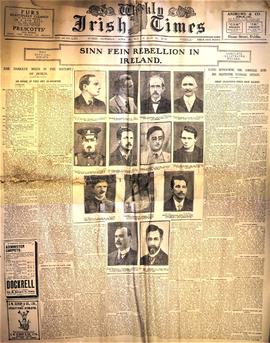 Newspaper reports of the 1916 Rising and its aftermath