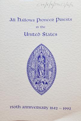 'All Hallows College Pioneer Priests in the United States'