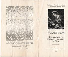 Pamphlet on the Society