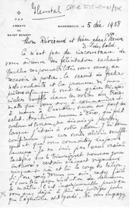 Letter Francois to Ryelandt re Art School