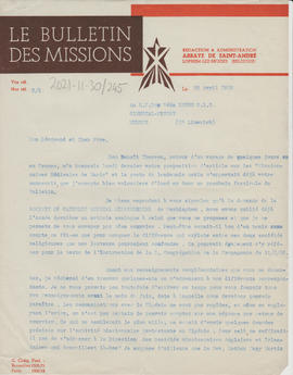 Missions Bulletin publication