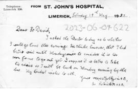 Patrick O Connor from St. John's hospital, Limerick