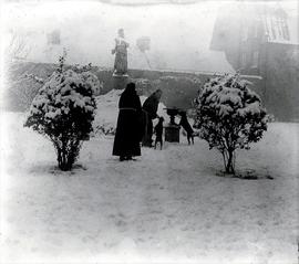 Capuchin Friars, Snow-Covered Garden, Church Street, Dublin