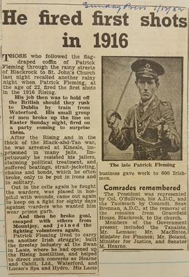 He fired the first shots of 1916 / Patrick J. Fleming