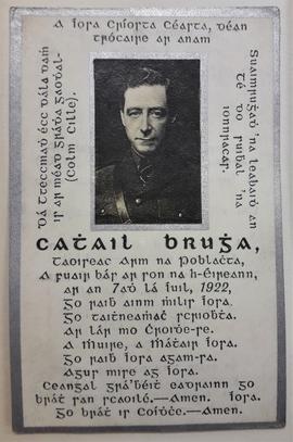 Cathal Brugha Memorial Card