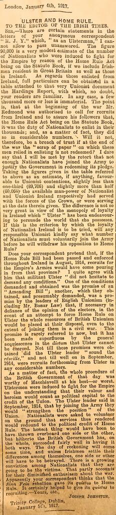 Ulster and Home Rule