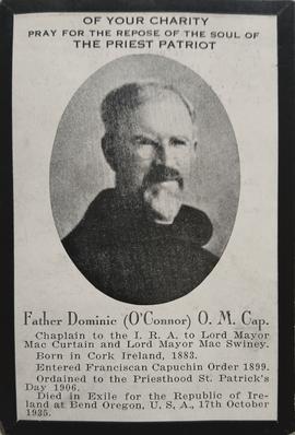 Memoriam Card for Fr. Dominic O’Connor