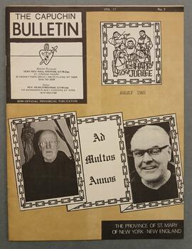 The Capuchin Bulletin / Province of St. Mary of New York-New England