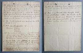 Copy agreement regarding the administration of Paradise Parish, Abbottstown, Pennsylvania