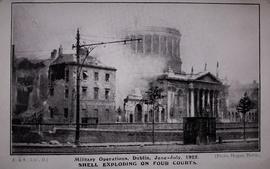 Postcard Print of Four Courts' Attack