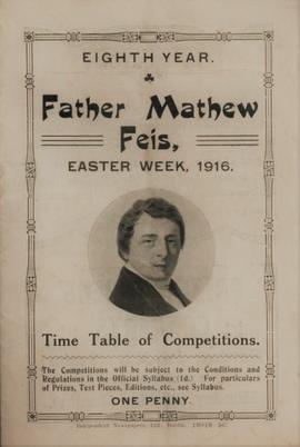 Timetable of Competitions for the Father Mathew Feis