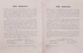 Letter of the Executive Council of the Second Dáil