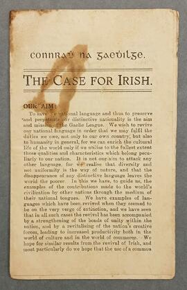 The case for Irish
