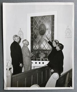 Memorial window of Fr. Dominic O’Connor in Oregon