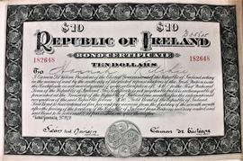 Republic of Ireland Bond Certificate