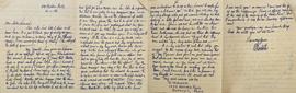 Letter from Robert Monteith