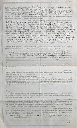 Property mortgage agreement