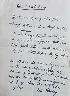 Poems by Eoin O’Mahony