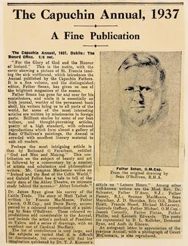 ‘Irish Times’ review of ‘The Capuchin Annual’ (1937)