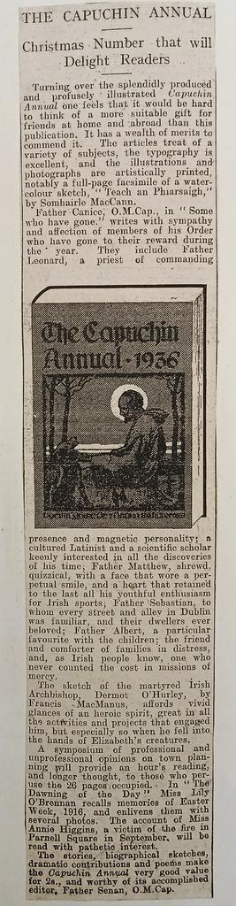 ‘The Standard’ review of ‘The Capuchin Annual’ (1936)