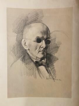 Carl Hardebeck portrait sketch by Seán O’Sullivan