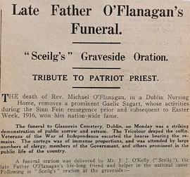 Funeral of Fr. Mícheál Ó Flannagáin