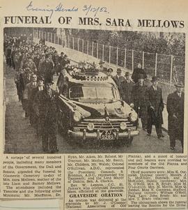 Funeral of Sara Mellows