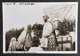 Fr. Angelus Healy and Fr. Colman Griffin celebrating Corpus Christi at Rochestown