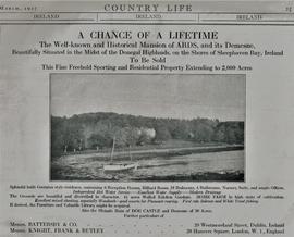 Advertisement for Sale of the Ards Estate