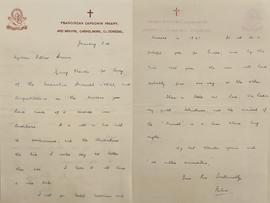 Letter from Fr. Felix Guihen