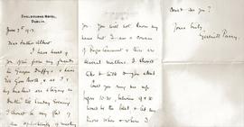 Letter from Gertrude Parry to Fr. Albert Bibby OFM Cap.
