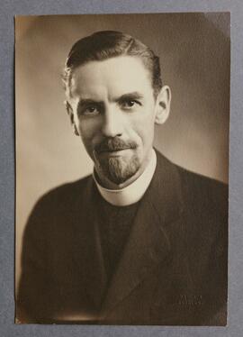 Studio photograph of Fr. Urban Riordan in Lincoln, Nebraska