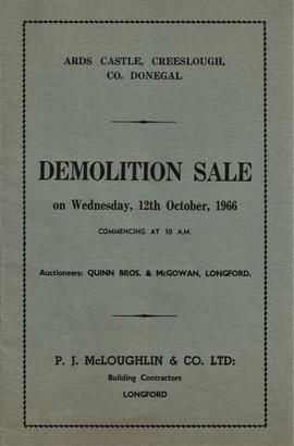 Demolition Sale Inventory
