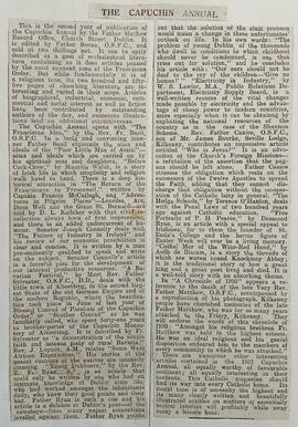‘The Kilkenny People’ Review of ‘The Capuchin Annual’ (1931)