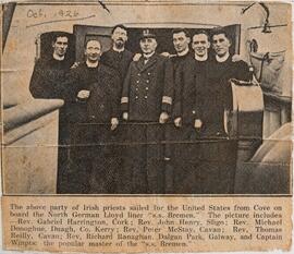 Irish priests on board the SS ‘Bremen’