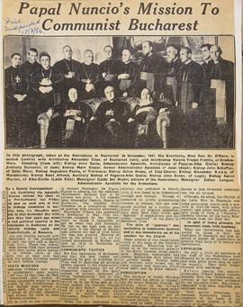 Papal Nuncio’s Mission to Communist Bucharest