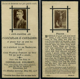 Memorial Cards for 1916 Rising Leaders