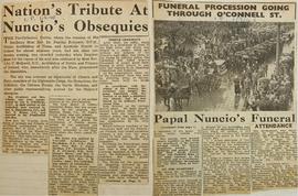 Funeral of Archbishop Paschal Robinson OFM
