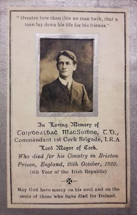 Terence MacSwiney Memoriam Card