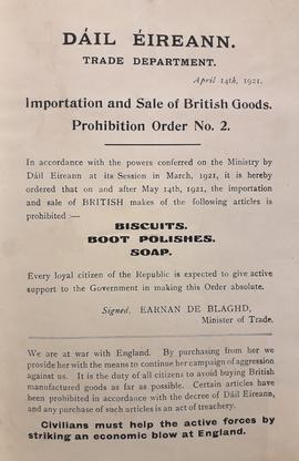 Importation and sale of British goods / prohibition order no. 2