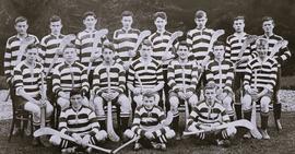 Student hurling team, Rochestown Capuchin College, County Cork