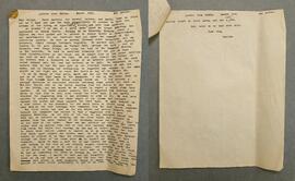 Copy letter from Charles Lynch