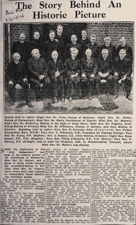 The story behind an historic picture/ Archbishop Daniel Mannix in 1921