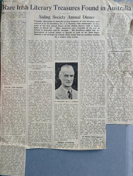 Rare Irish literary treasures found in Australia