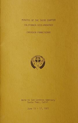 Minutes of the Third Chapter of the Vice-Province
