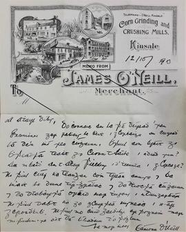 Letter from Éamonn O’Neill