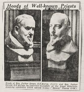 Sculptures of Fr. Senan and Fr. Gerald by Laurence Campbell