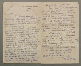 Letter from Tom Barry