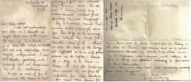 Letter from Áine b. Ė. Ceannt to Fr. Albert Bibby OFM Cap.