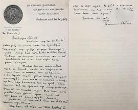 Letters from Frank Ryan to Br. Senan Moynihan